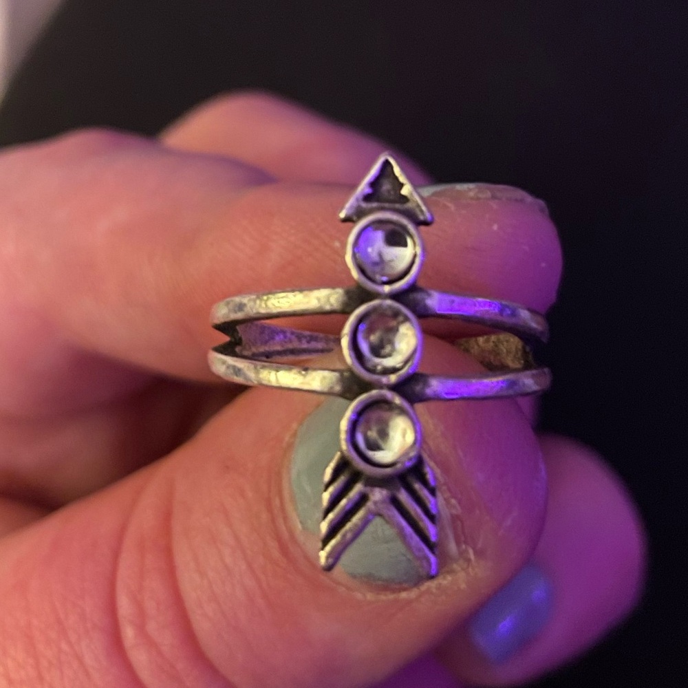 Artisan Silver Geometric Ring